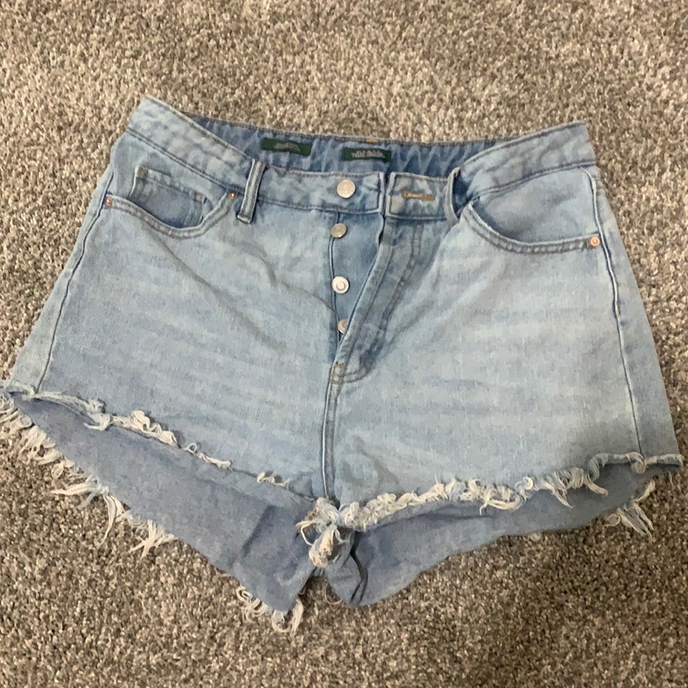 Highest Rise Button Fly Shorts